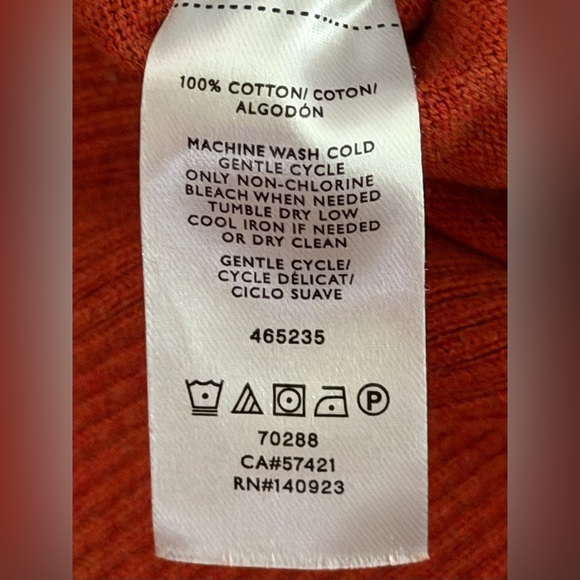 LOFT Crew Neck Pullover Burnt Orange Sweater Size XS. - Picture 8 of 14